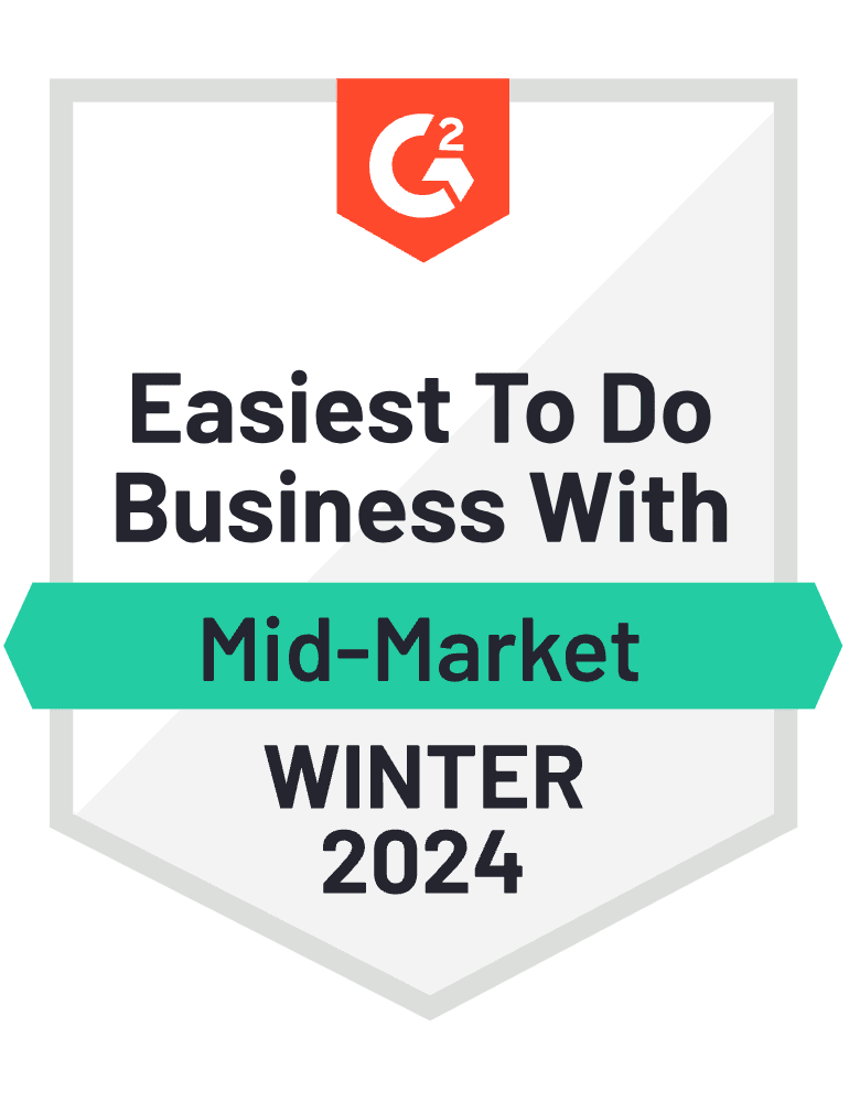 G2 2023 Q4 Easiest To Do Business With Mid-Market
