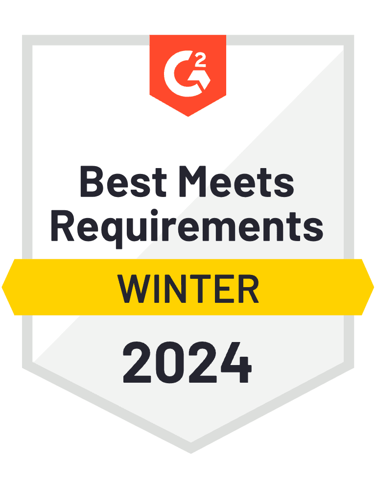G2 2023 Q4 Best Meets Requirements