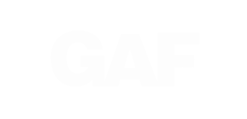 GAF Logo White