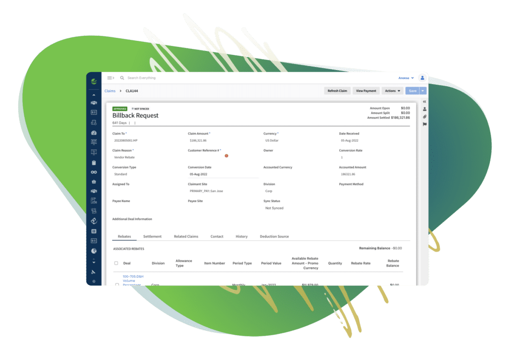 Vendavo Billback Management Tool for Rebates